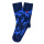 Unabux sock - MY LOVE, dark blue with red hearts